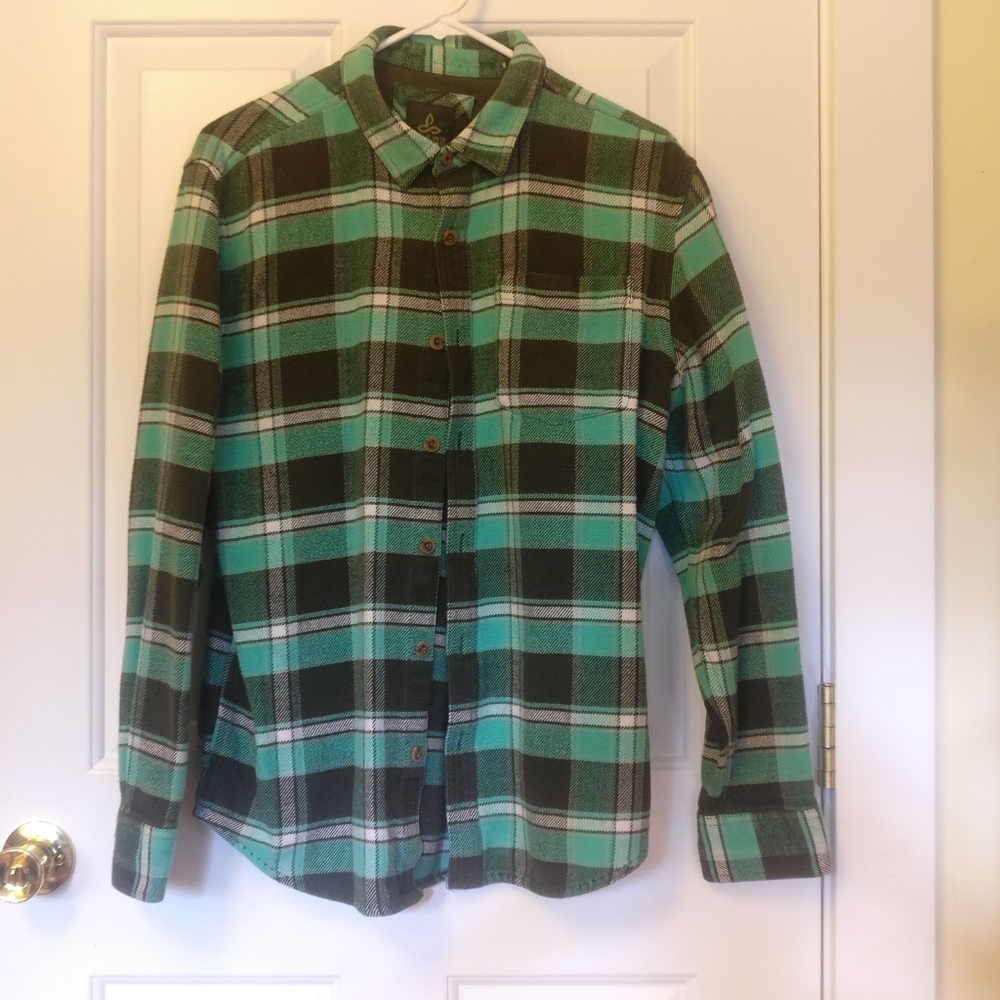 Mint Green Prana Flannel